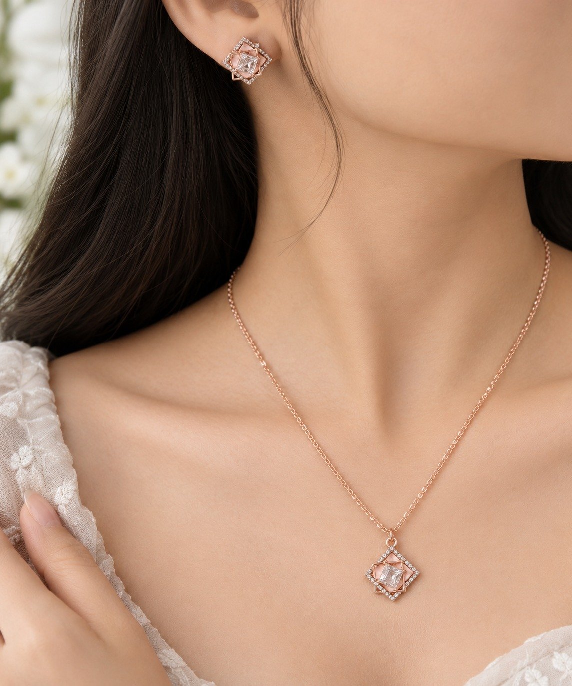 Gold Pendant Set